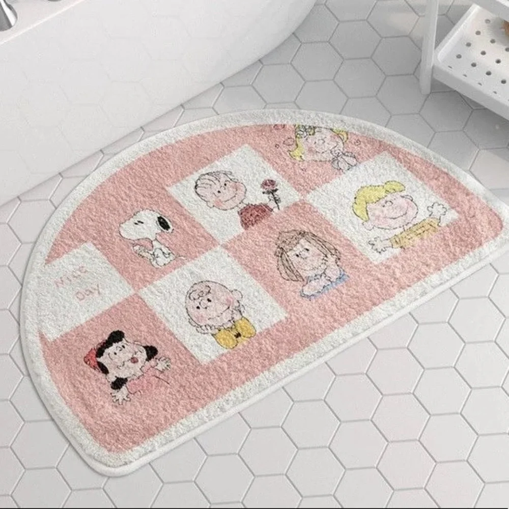 Peanuts snoopy Charlie Brown Lucy Linus bathroom floor bedroom carpet rug mat